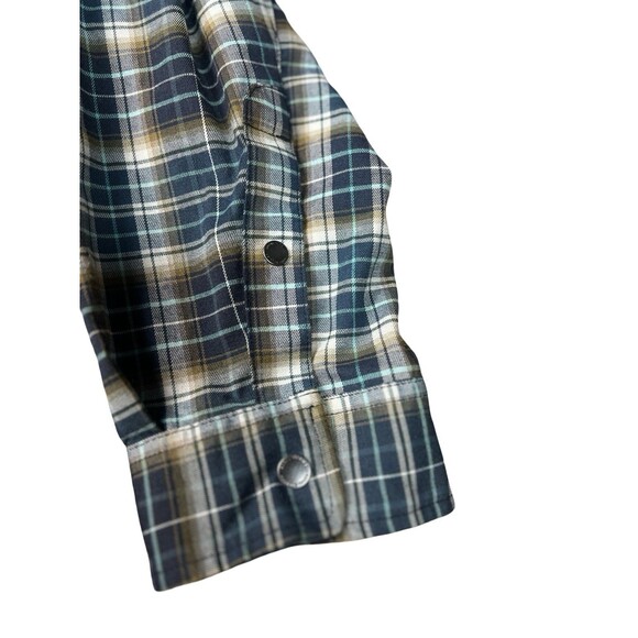 Royal Robbins Shirt Men XXL Flannel Long Sleeve Snap On UPF 50 Zip Secure Pocket - Picture 3 of 12